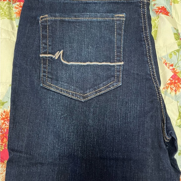 Maurices Womens Jeans 8 x-long Classic Slim Boot Dark Blue - Picture 1 of 5